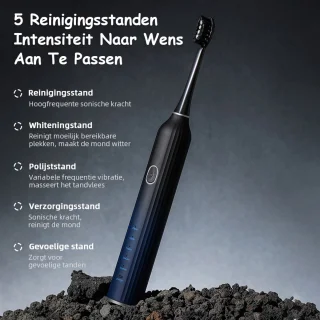 Gloovon Elektrische tandenborstel Zwart