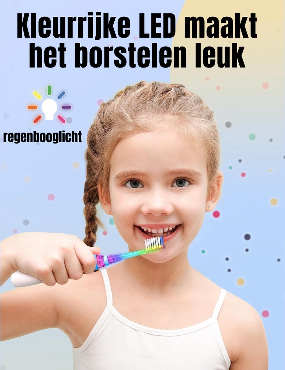 Goodivery Elektrische Kindertandenborstel Blauw