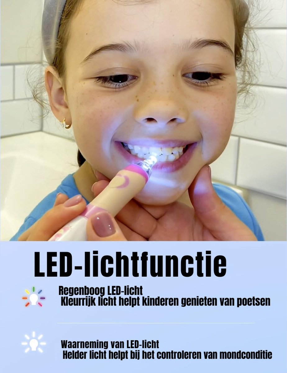 Goodivery Elektrische Kindertandenborstel Blauw