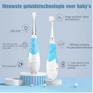 Goodivery Elektrische Kindertandenborstel Blauw