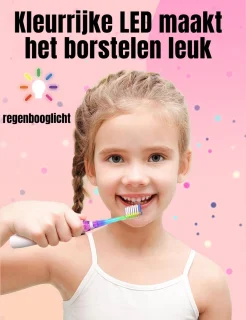 Goodivery Elektrische Kindertandenborstel Roze