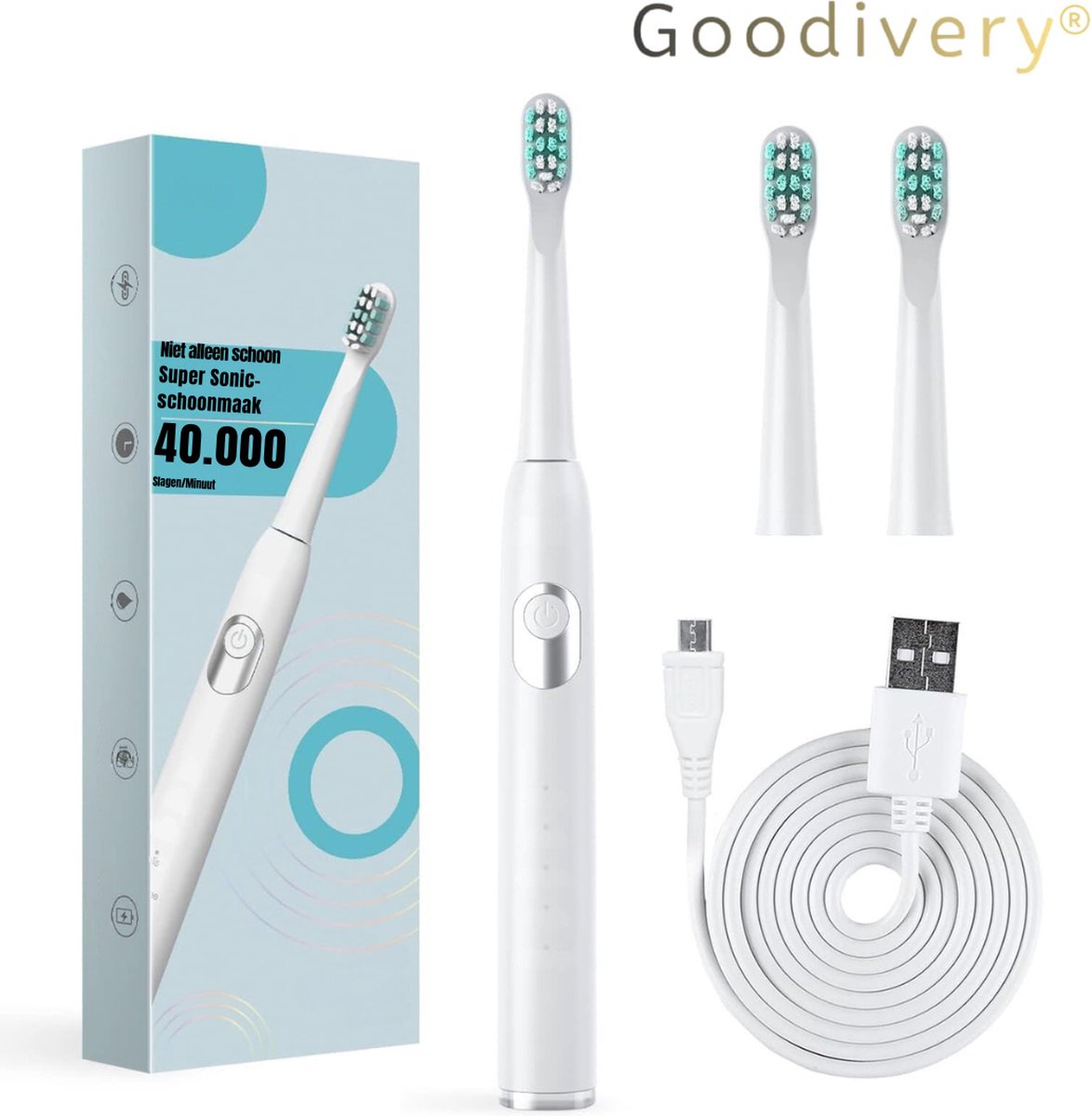 Wat vinden we goed aan de Goodivery Elektrische Kindertandenborstel Wit