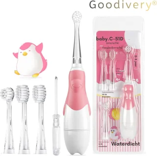Goodivery Kinderelektrische Tandenborstel Roze