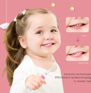 Goodivery Kinderelektrische Tandenborstel Roze
