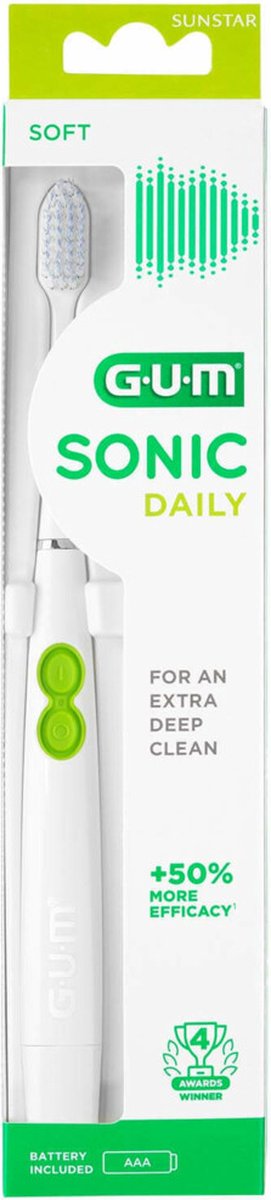 GUM Sonic Daily Elektrische Tandenborstel Wit