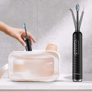 HAIDU Elektrische Tandenborstel 3-in-1 Zwart