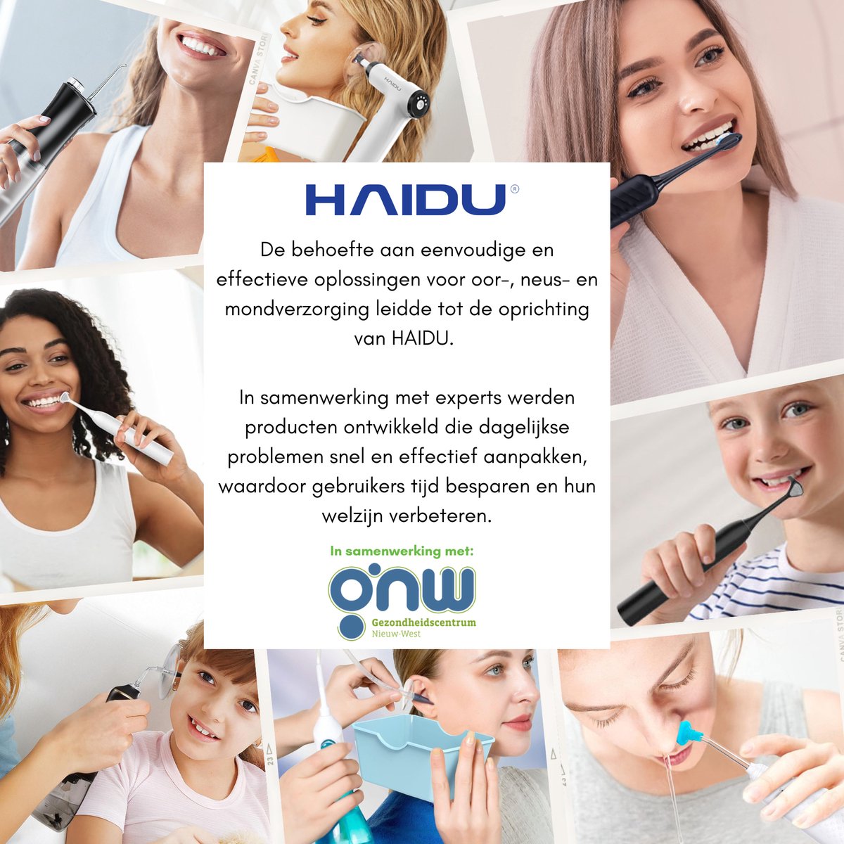 HAIDU Elektrische Tandenborstel en Flosser Wit
