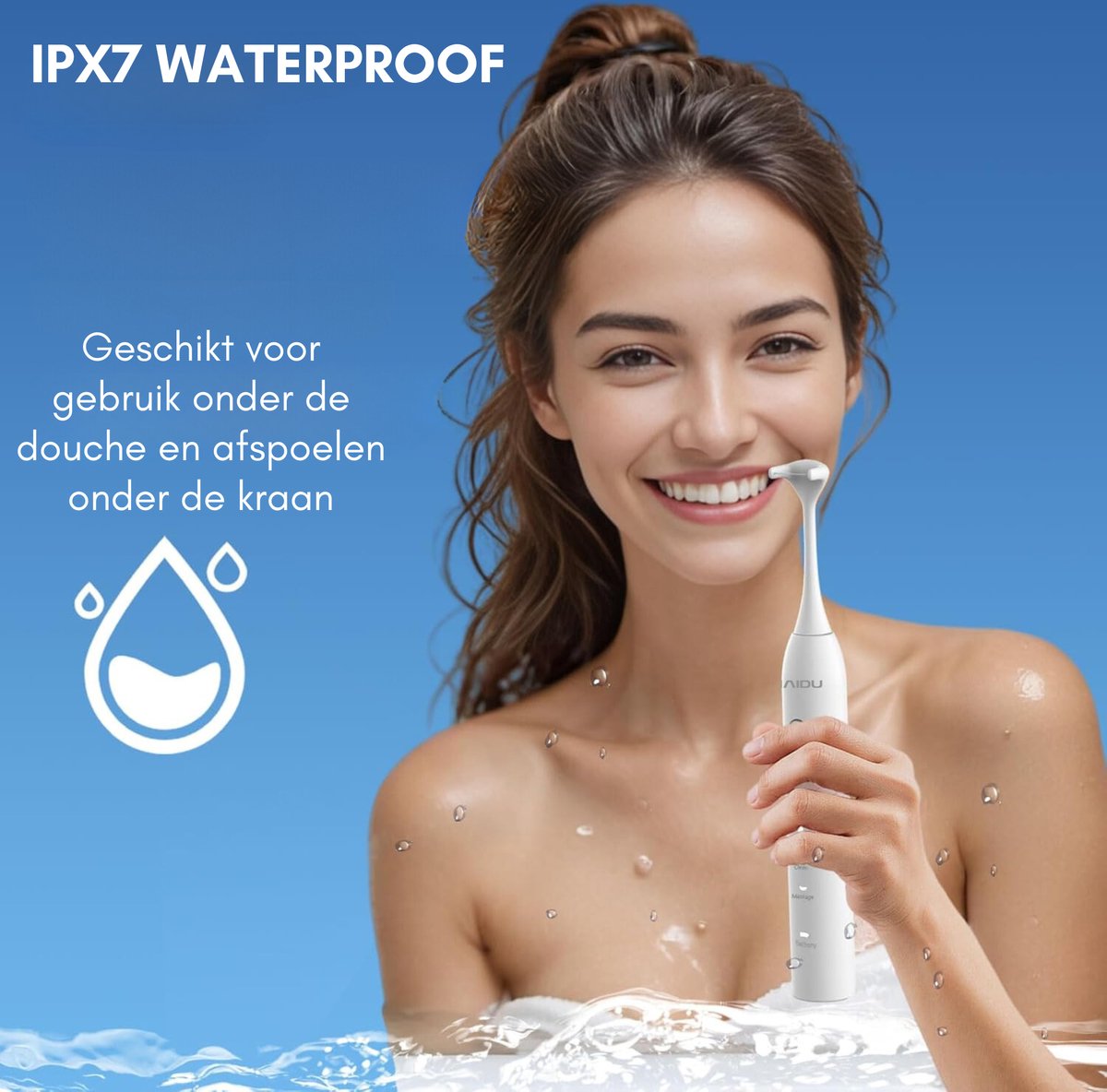 HAIDU Elektrische Tandenborstel en Flosser Wit