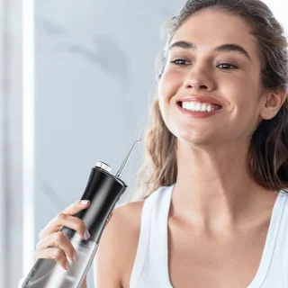 HAIDU Elektrische Tandenborstel en Pro Flow Waterflosser Zwart