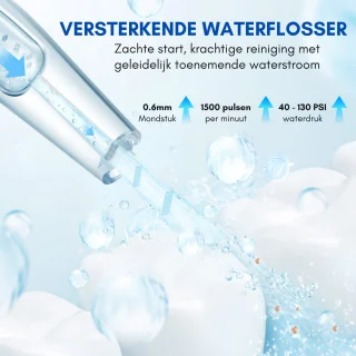 HAIDU Elektrische Tandenborstel en Pro Flow Waterflosser Zwart