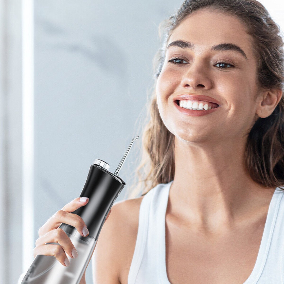 HAIDU Elektrische Tandenborstel en Waterflosser Set Zwart