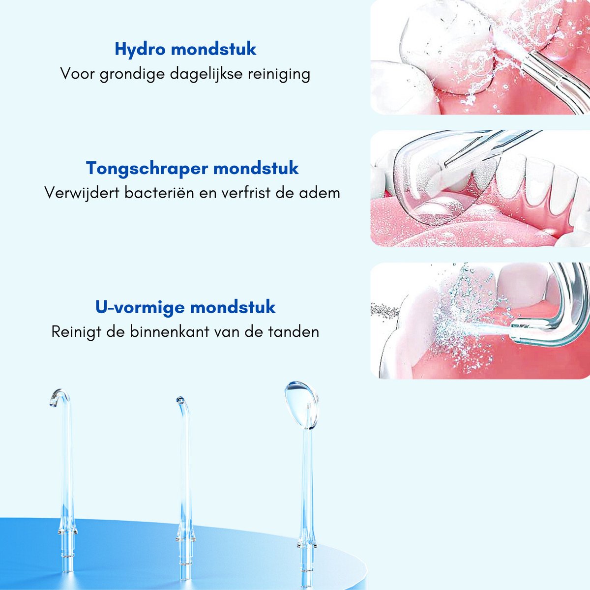 HAIDU Elektrische Tandenborstel en Waterflosser Set Zwart