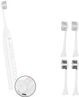 Hoco Elektrische Tandenborstel Wit USB-C Oplaadbaar