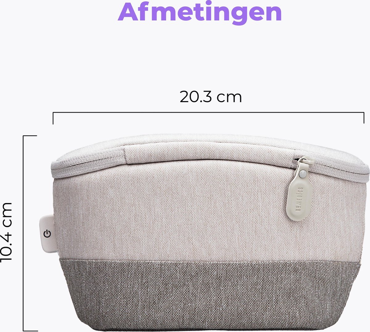 HoMedics UV draagbare smartphone ontsmetter grijs