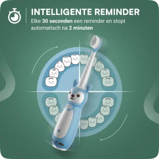 JT Products Sonische Elektrische Baby Tandenborstel Blauw 1-4 Jaar