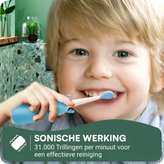 JT Products Sonische Elektrische Baby Tandenborstel Blauw 1-4 Jaar