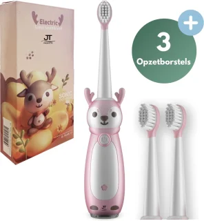 JT Products Sonische Elektrische Baby Tandenborstel Roze