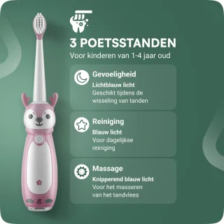 JT Products Sonische Elektrische Baby Tandenborstel Roze