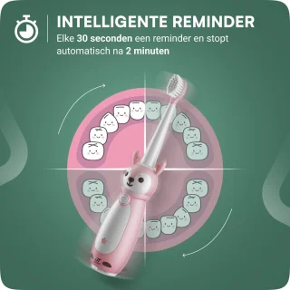 JT Products Sonische Elektrische Baby Tandenborstel Roze