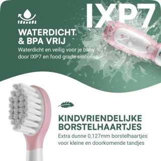 JT Products Sonische Elektrische Baby Tandenborstel Roze
