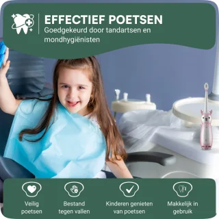 JT Products Sonische Elektrische Baby Tandenborstel Roze