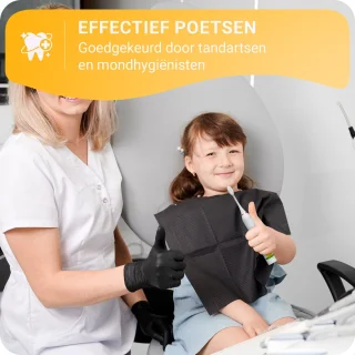 JT Products Sonische Elektrische Baby Tandenborstel Wit Giraffe