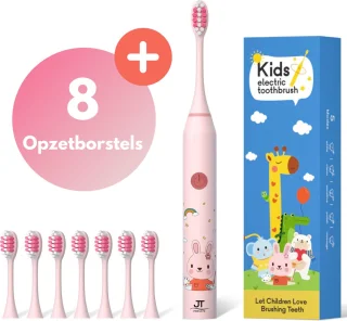 JT Products Sonische Elektrische Tandenborstel Roze Konijn voor Kinderen
