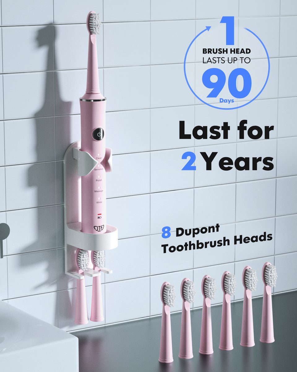 JTF Sonic J40 elektrische tandenborstel roze