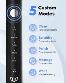 JTF Sonic J40 elektrische tandenborstel zwart