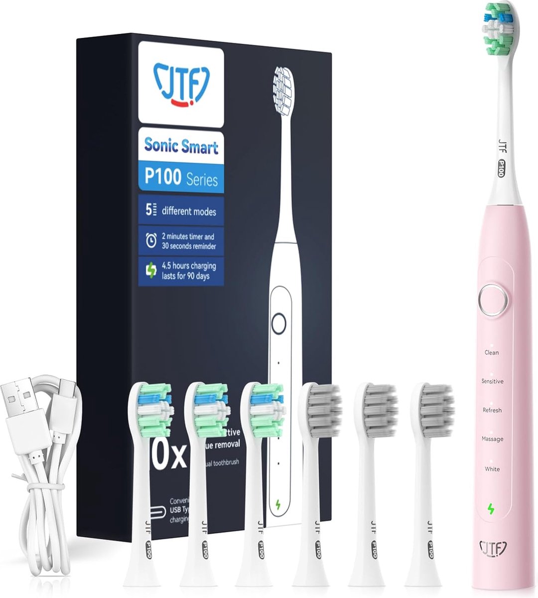 JTF Sonic P100 elektrische tandenborstel roze