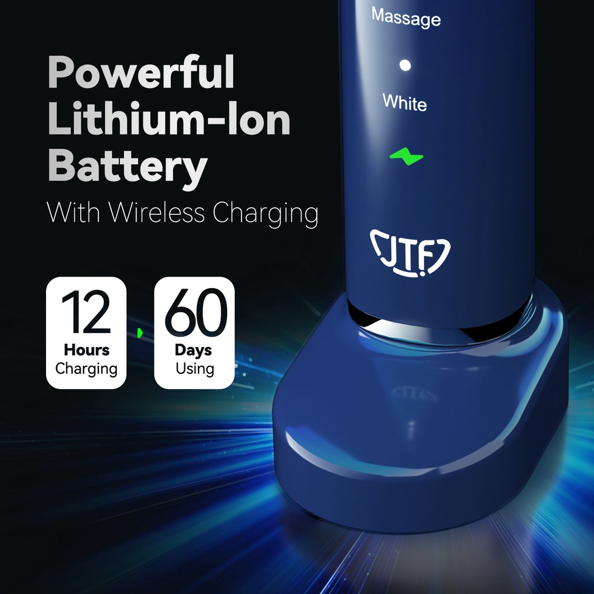 JTF Sonic P200 elektrische tandenborstel Marine blauw