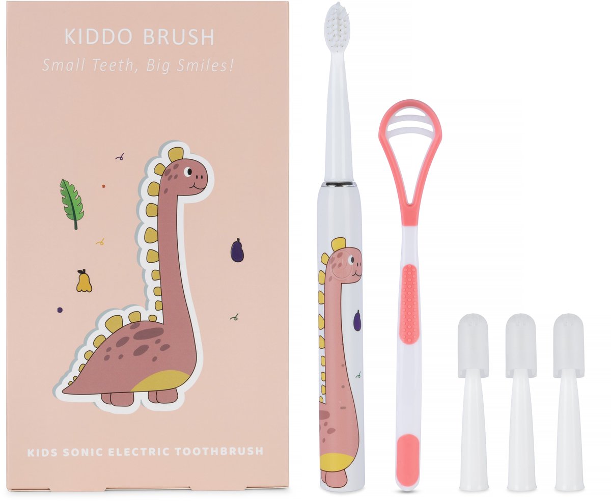 De Kiddo Brush Elektrische Kindertandenborstel Dino 4-15 jaar in één oogopslag