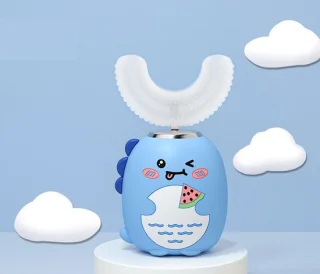 KidsBrush U-vormige elektrische tandenborstel 6-12 jaar - Blauw