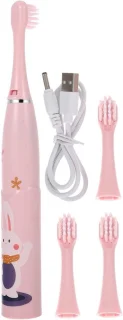 Kinder Tandenborstel - Automatische Borstel - Tanden Poetsen - Zachte Borstelharen - 14 x 1.8 cm - Roze