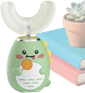 Kindertandenborstel elektrisch u-vormig blauw