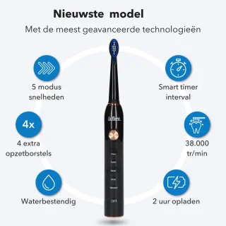 La Bora XM-801 Elektrische Tandenborstel Zwart