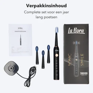 La Bora XM-801 Elektrische Tandenborstel Zwart