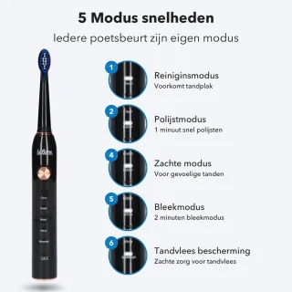 La Bora XM-801 Elektrische Tandenborstel Zwart