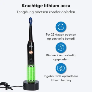 La Bora XM-801 Elektrische Tandenborstel Zwart