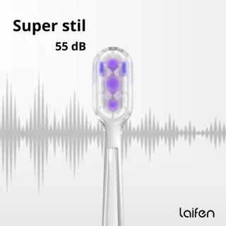 Laifen Wave Elektrische tandenborstel kunststof 3 opzetborstels