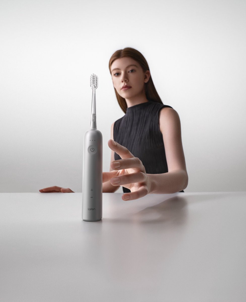 Laifen Wave Elektrische tandenborstel kunststof 3 opzetborstels
