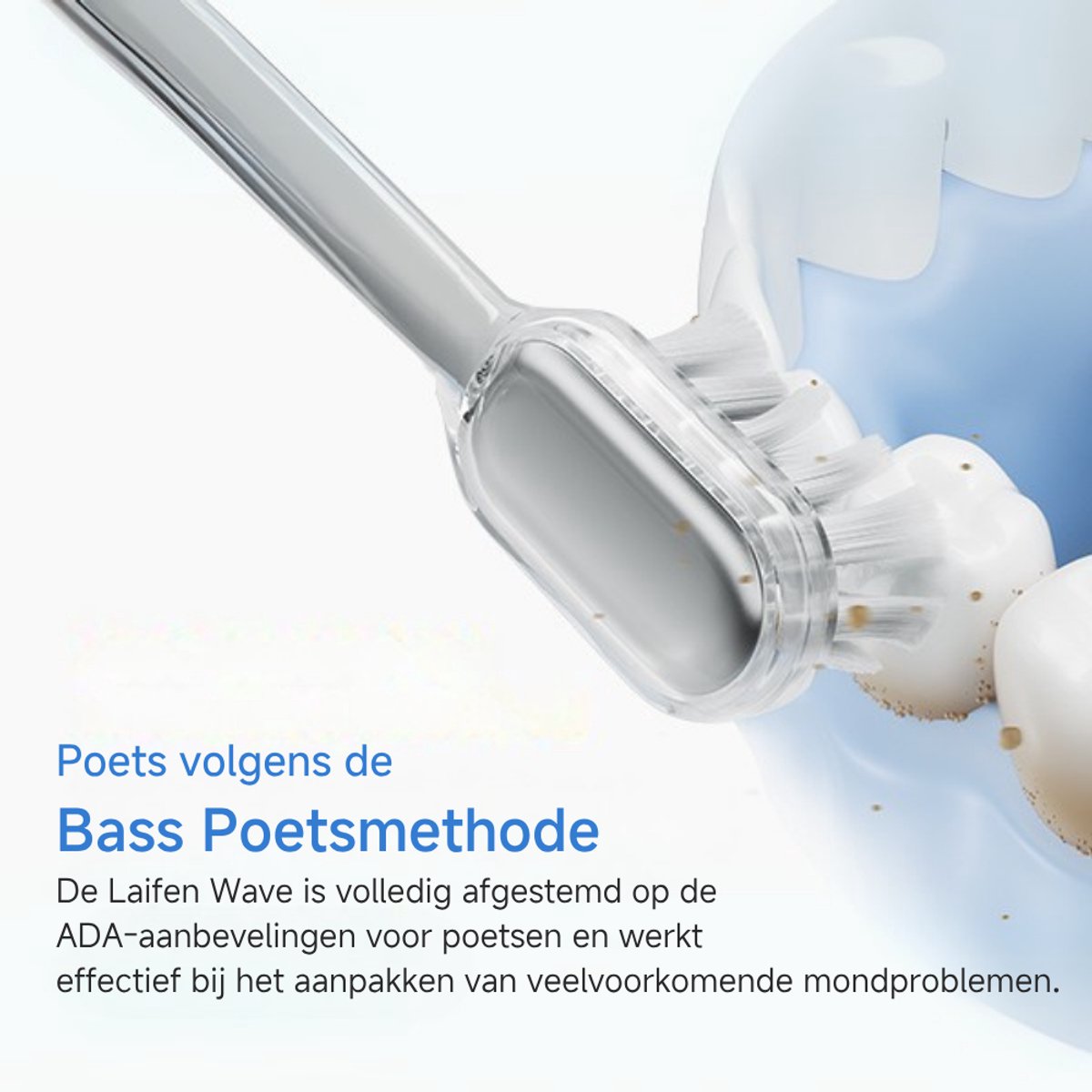 Laifen Wave Elektrische Tandenborstel RVS 3 Opzetborstels