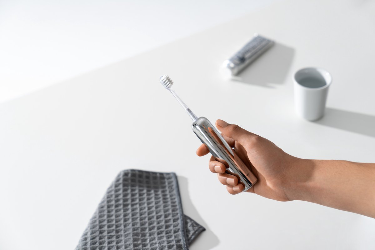 Laifen Wave Elektrische Tandenborstel RVS 3-opzetborstels