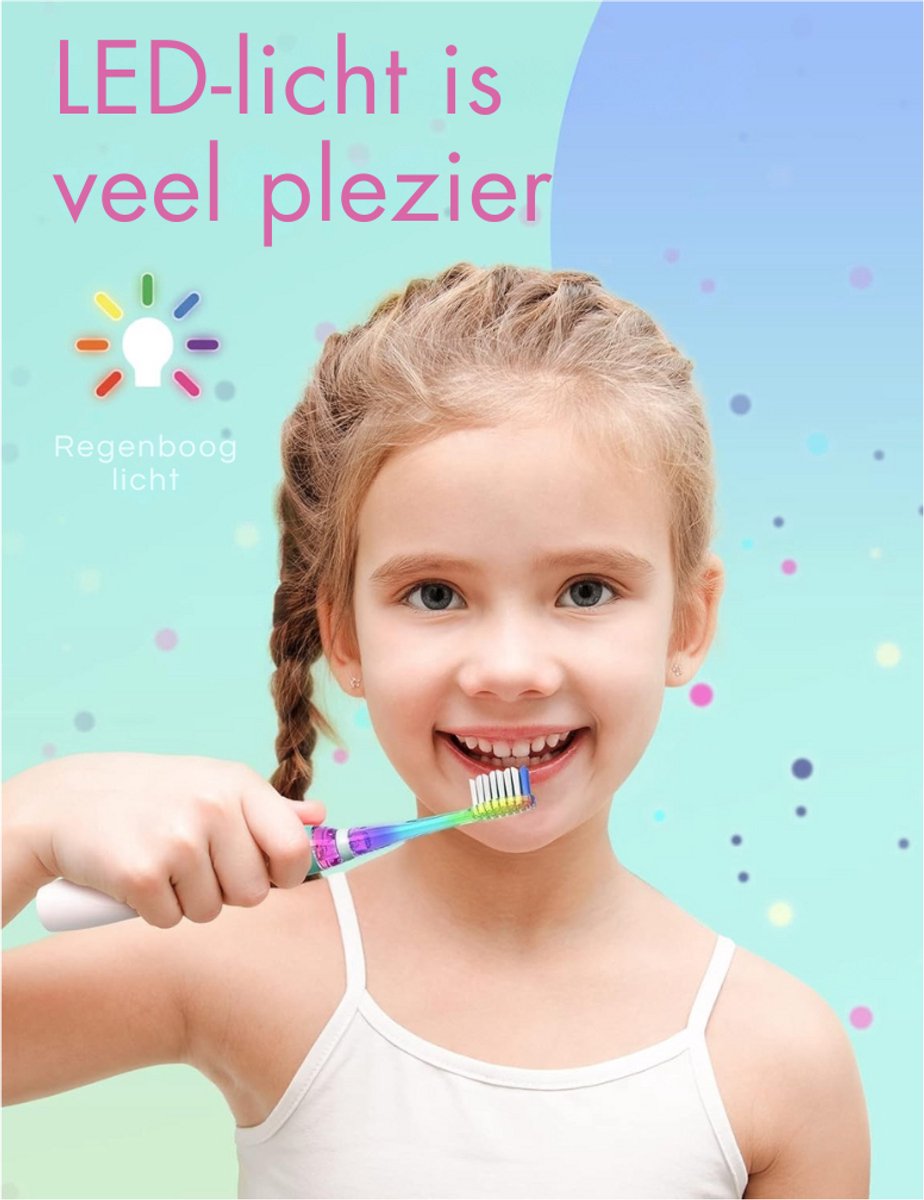 LifeStages Elektrische Tandenborstel Kind 3+ 4 Borstelkoppen