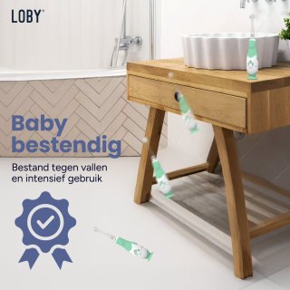LoBy® Premium Elektrische Baby Tandenborstel 0-4 jaar Groen