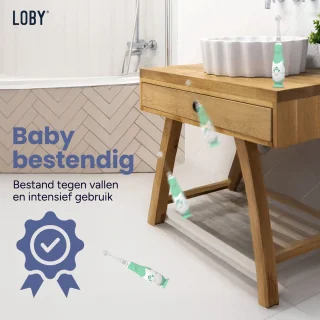 LoBy® Premium Elektrische Baby Tandenborstel 0-4 jaar Groen