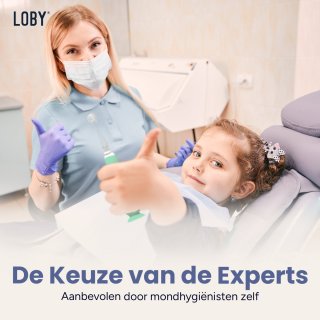 LoBy® Premium Elektrische Baby Tandenborstel 0-4 jaar Groen