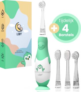 LoBy® Premium Elektrische Baby Tandenborstel 0-4 jaar Groen