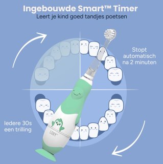 LoBy® Premium Elektrische Baby Tandenborstel 0-4 jaar Groen