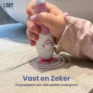 LoBy® Premium Elektrische Baby Tandenborstel Roze 0-4 Jaar